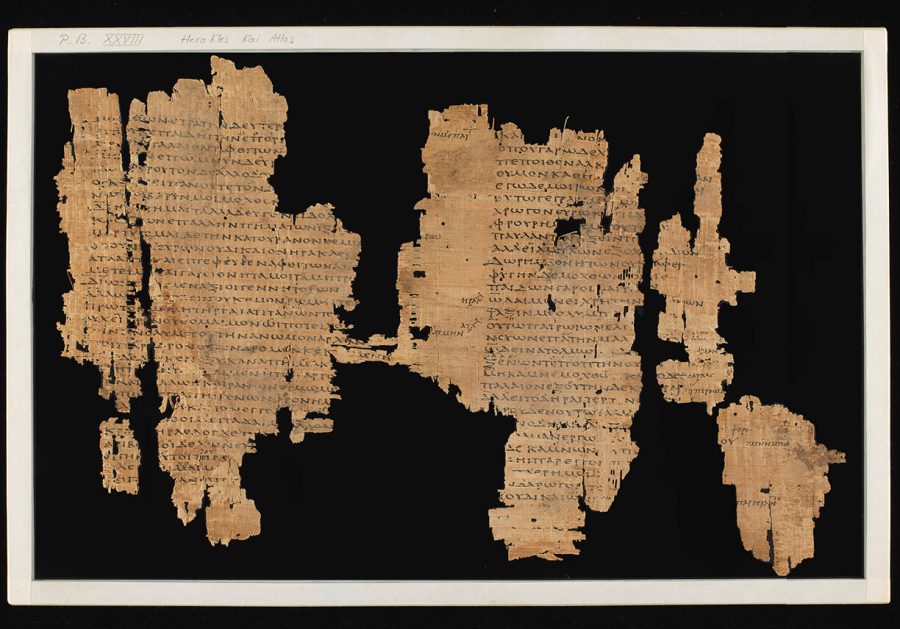 Morceau de papyrus Fondation Martin Bodmer